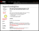 one of the knowledgebase documents on the Adobe Web site